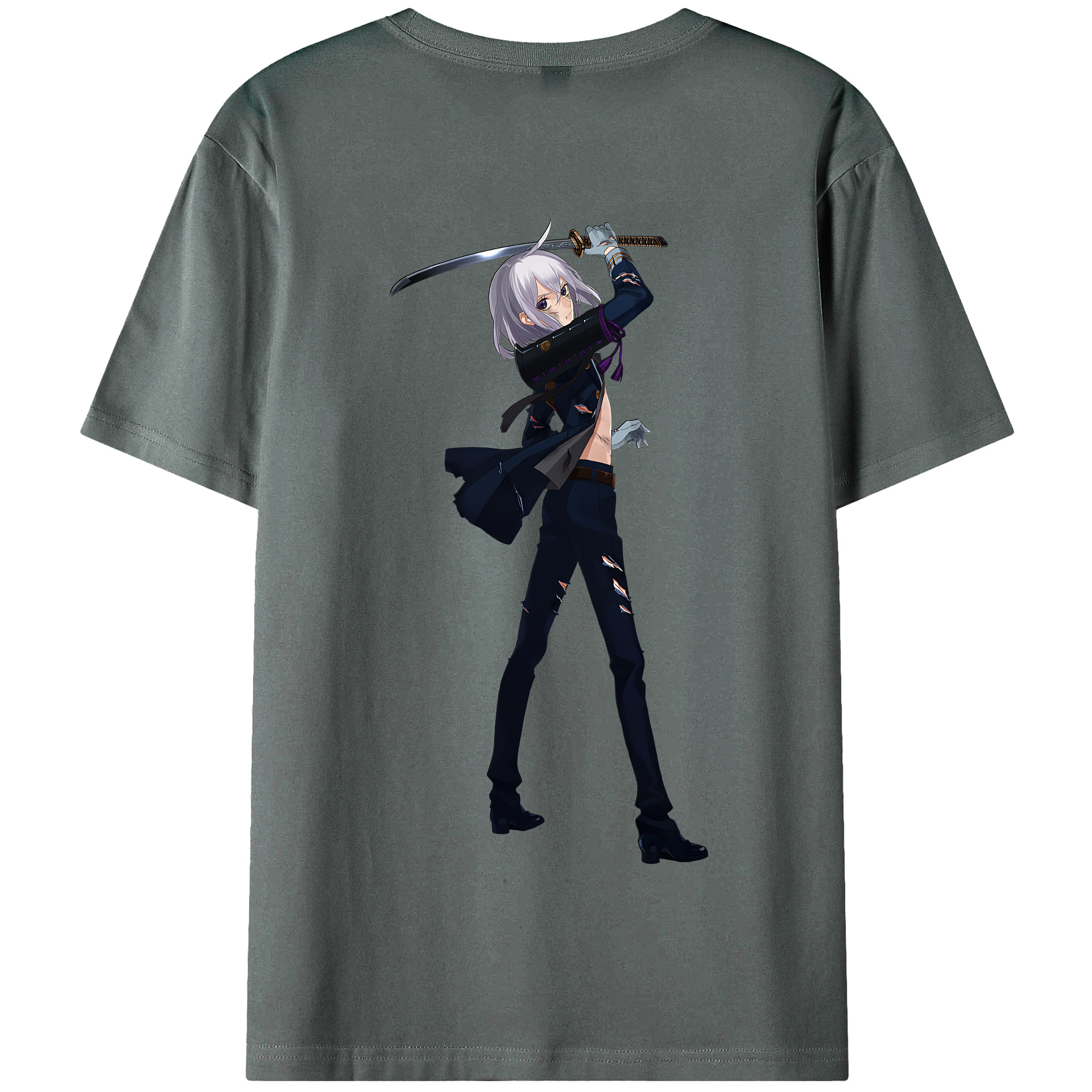 （画像用） 刀剣乱舞 Touken Ranbu 綿100％半袖Tシャツ（背面プリント）